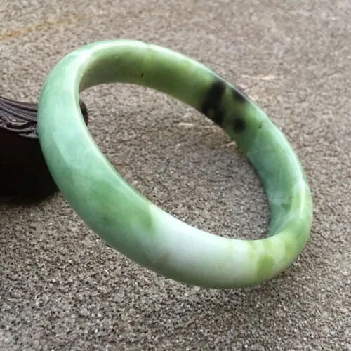 10% OFF- 61/62/63mm Certified Natural Jadeite Emerald A*Jade Handcarved Bangle GX0247 with Gift Box