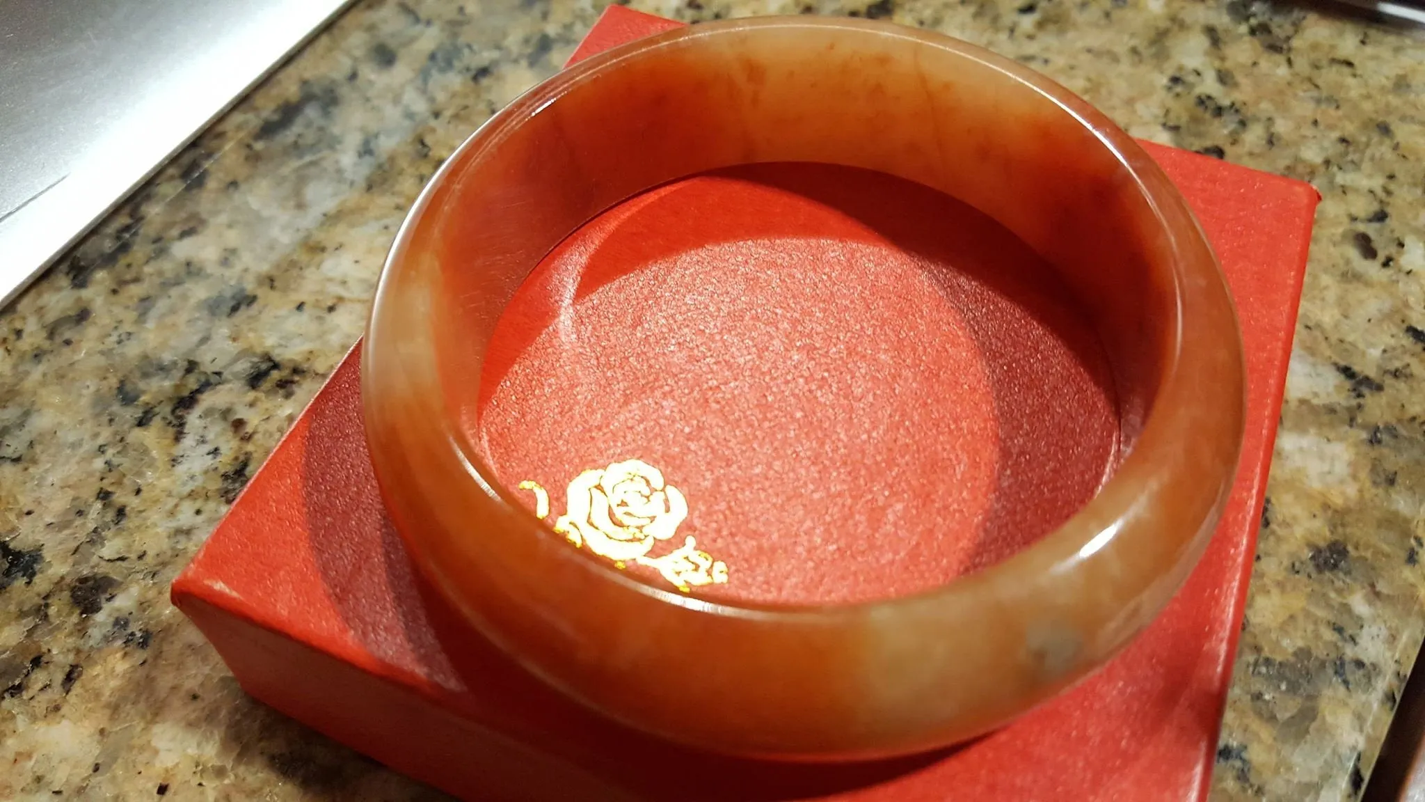 10% OFF- 61/62/63mm Certified Natural Red Yellow Jadeite Emerald A*Jade HandCarved Bangle U138