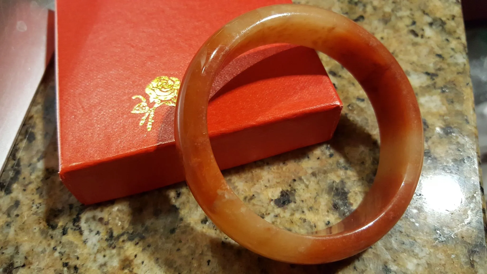 10% OFF- 61/62/63mm Certified Natural Red Yellow Jadeite Emerald A*Jade HandCarved Bangle U138