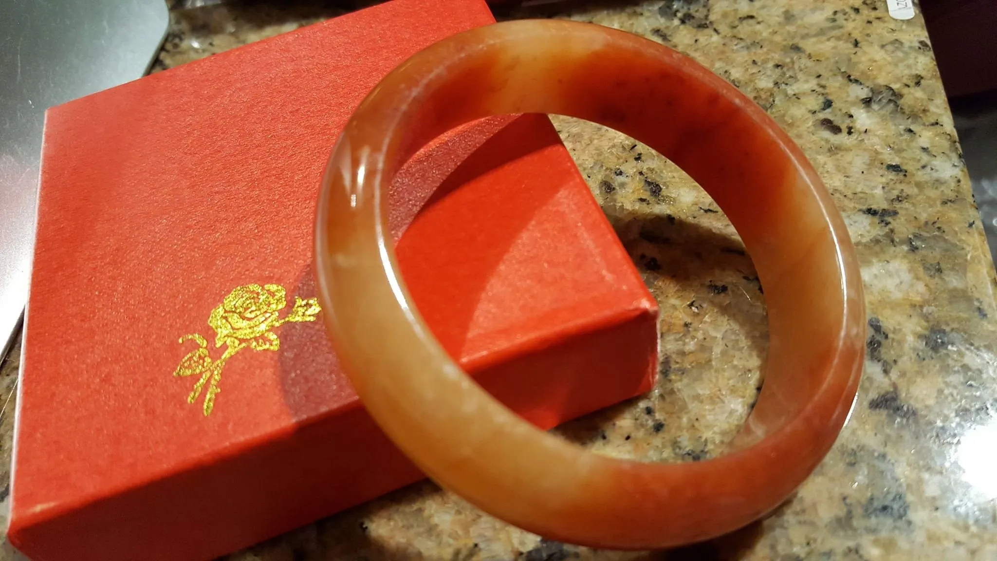 10% OFF- 61/62/63mm Certified Natural Red Yellow Jadeite Emerald A*Jade HandCarved Bangle U138