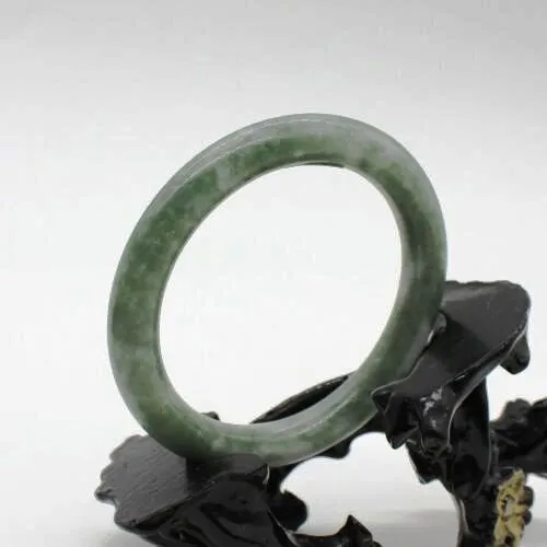 10% OFF on Sales) 54-65 mm Certified Natural Jadeite Emerald A*Jade HandCarved Bracelet Bangle