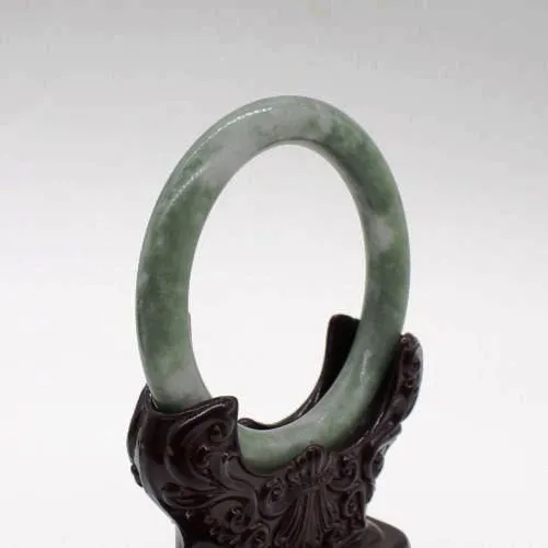 10% OFF on Sales) 54-65 mm Certified Natural Jadeite Emerald A*Jade HandCarved Bracelet Bangle