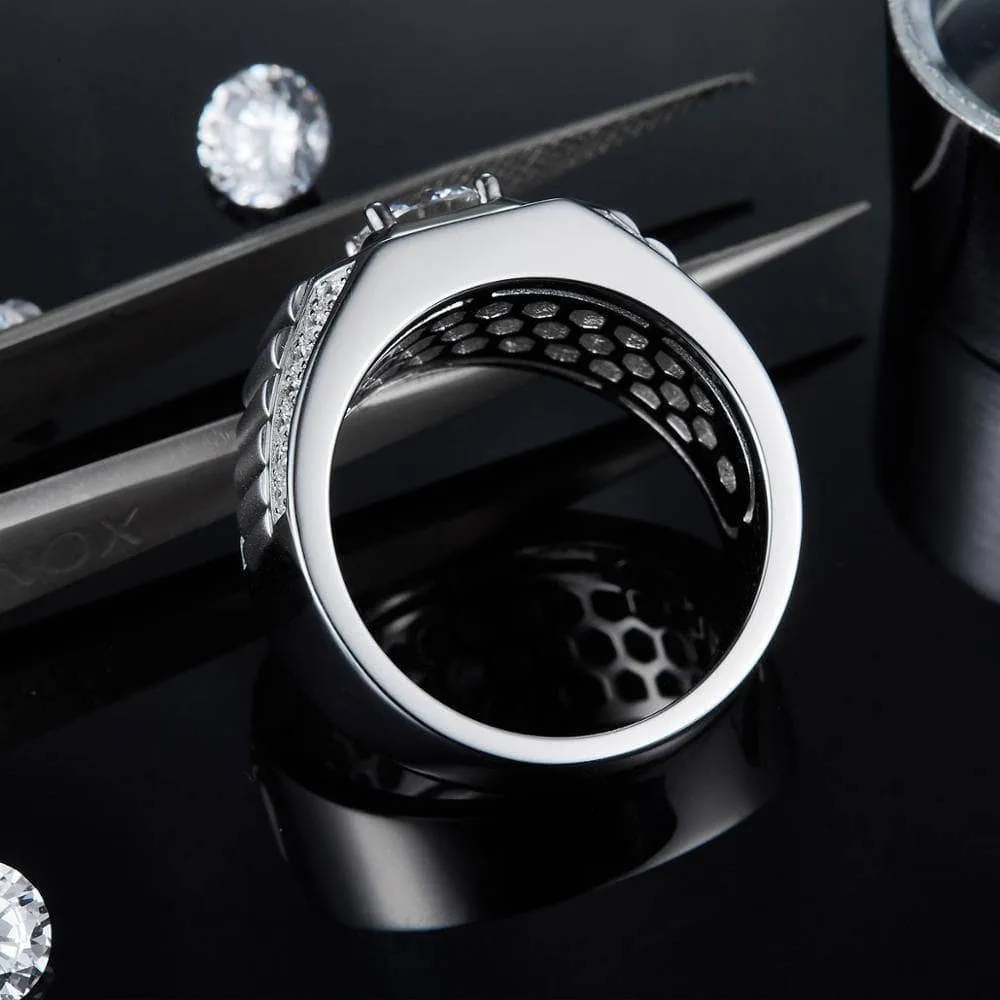 1.0Ct 6.5mm Diamond Men's Wedding Ring