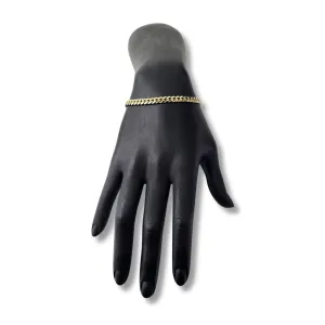 10K Yellow Gold Solid Cuban Link Bracelet