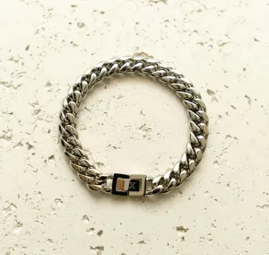 10mm Cuban Bracelet (Silver)
