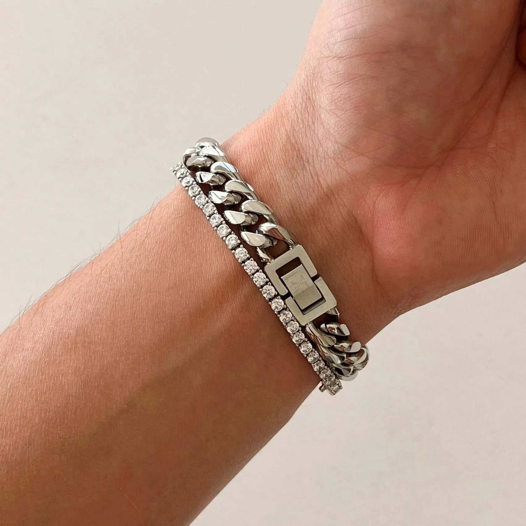 10mm Cuban Bracelet (Silver)