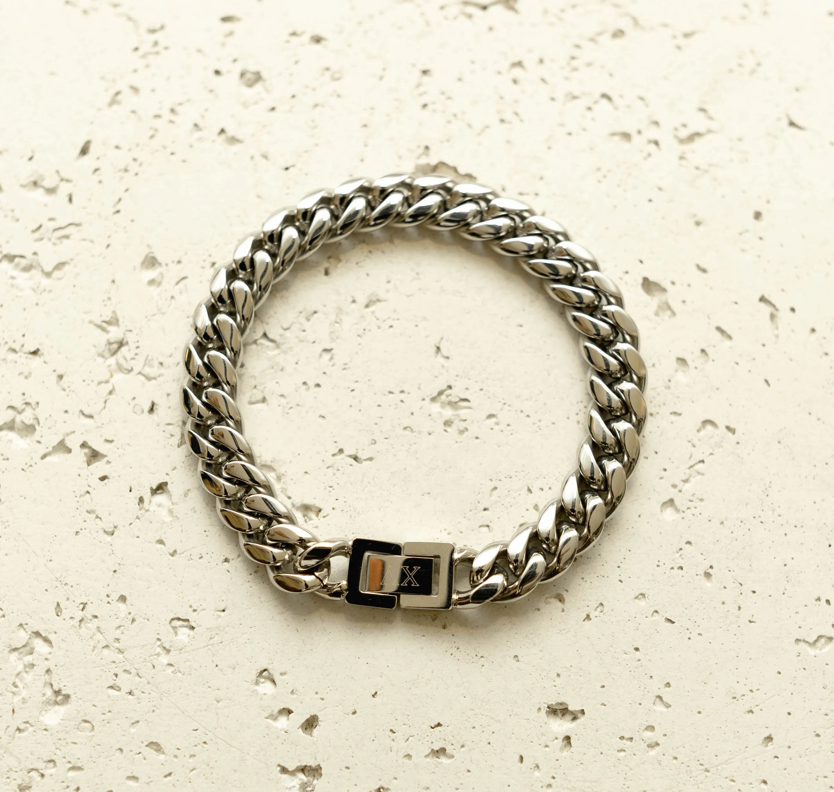 10mm Cuban Bracelet (Silver)