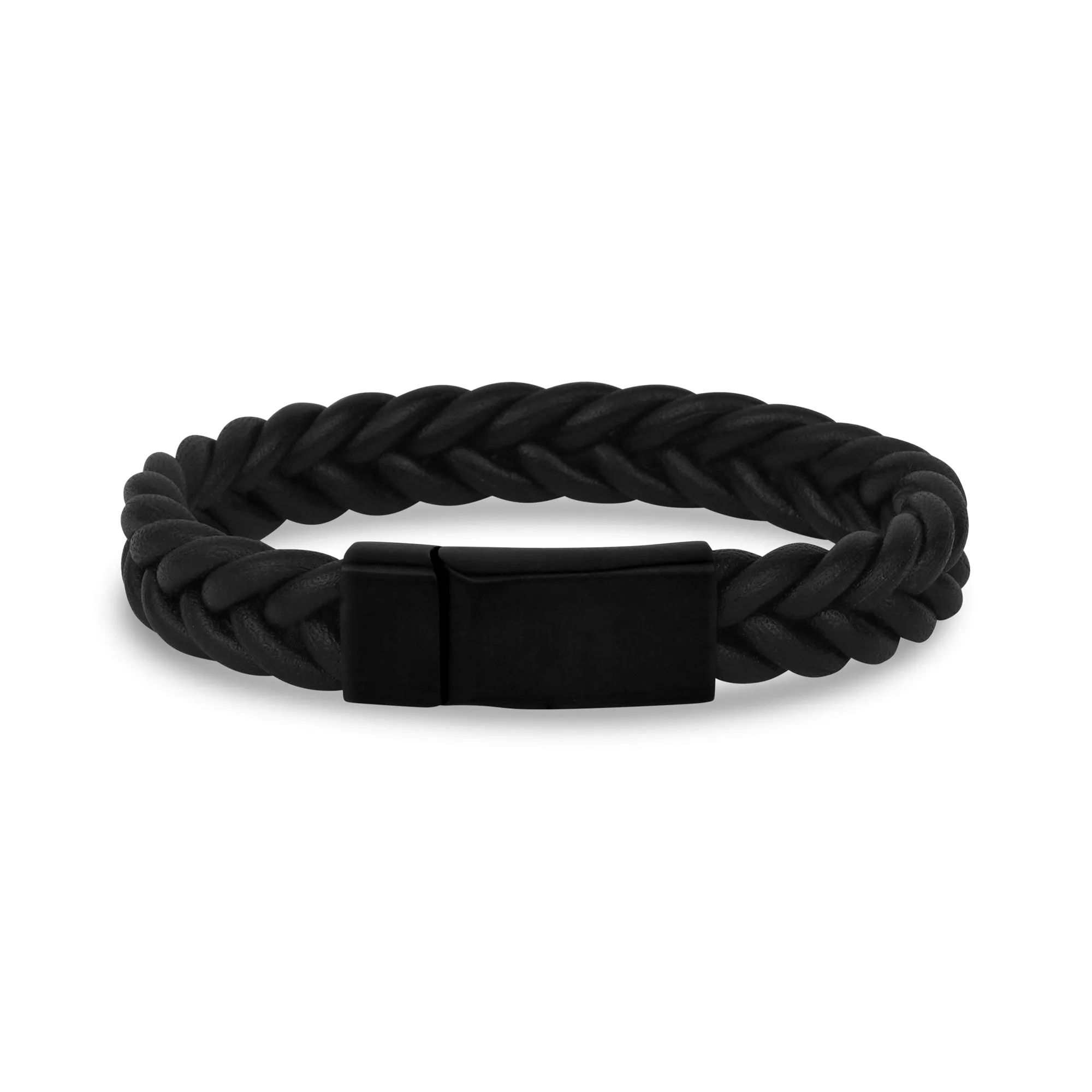11mm Braided Leather Bracelet