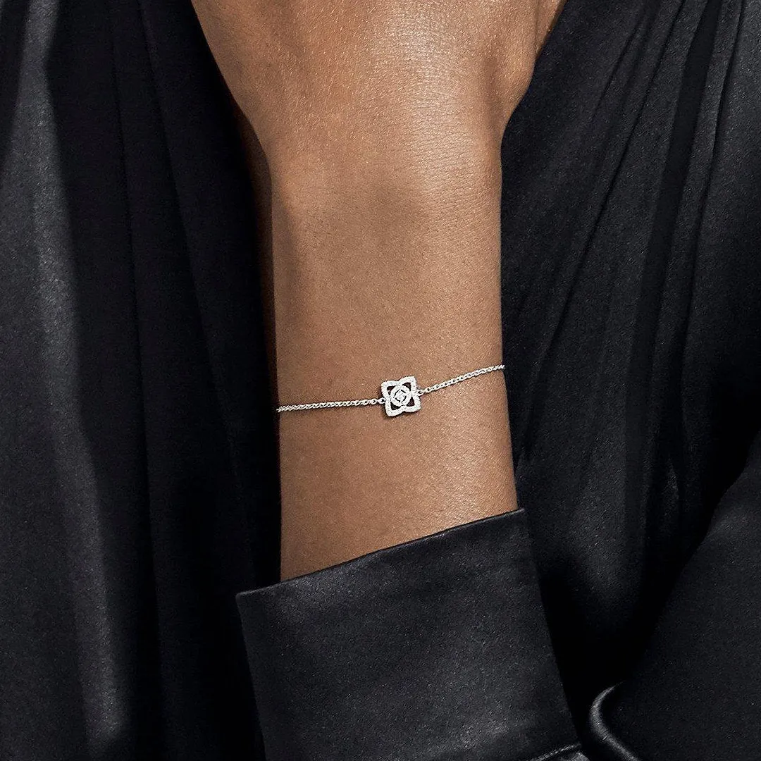 14k Gold Diamond infinity Dainty Delicate Moissanite Elegant Fancy Simple Silver Jewellery Chain & Link Bracelet Engagement Gift For Women