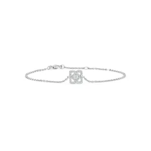 14k Gold Diamond infinity Dainty Delicate Moissanite Elegant Fancy Simple Silver Jewellery Chain & Link Bracelet Engagement Gift For Women