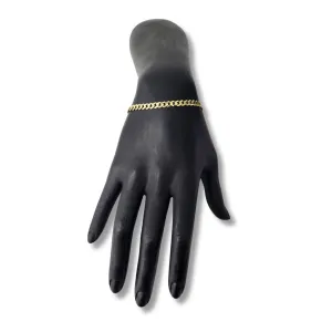 14K Yellow Gold Cuban Link Curb Bracelet