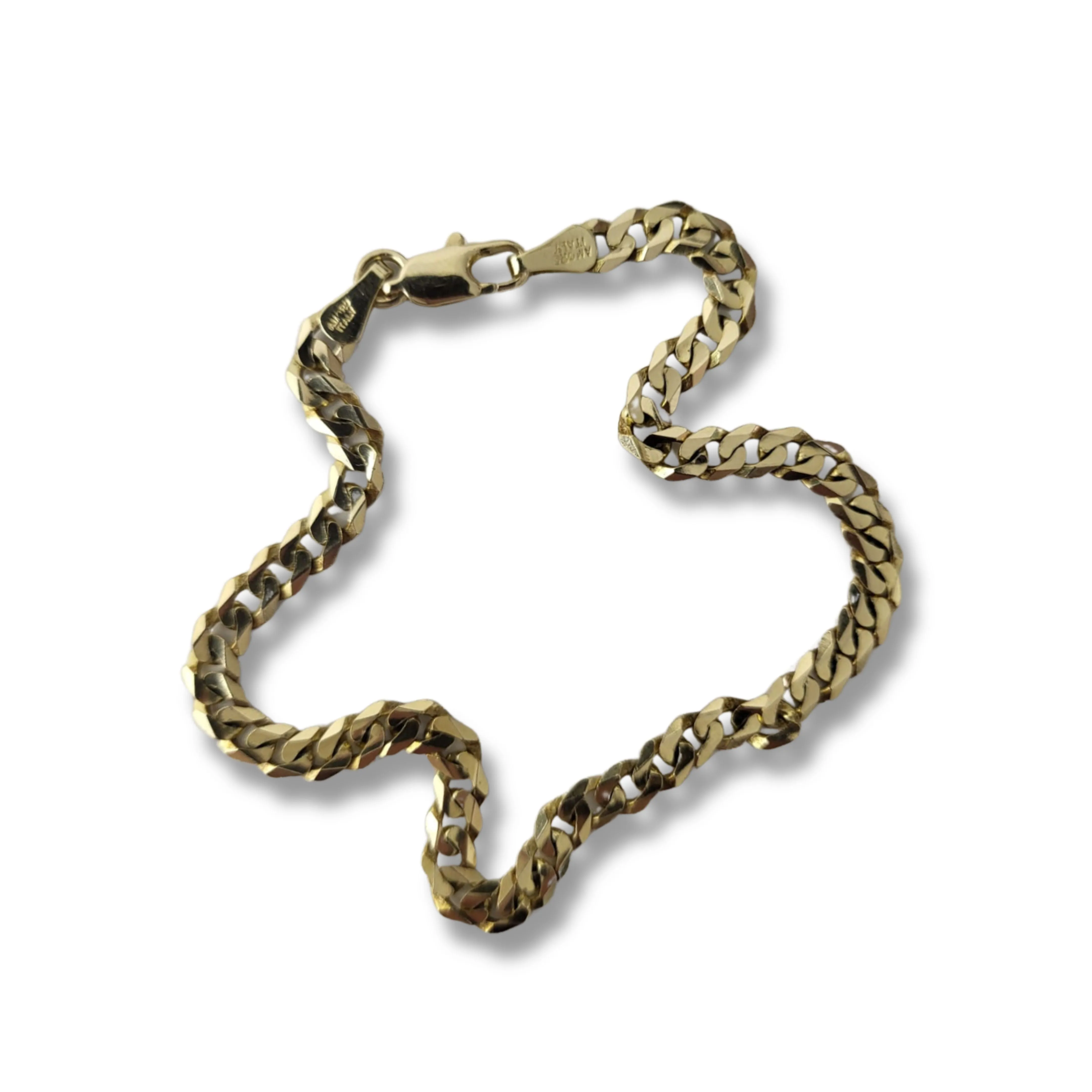 14K Yellow Gold Cuban Link Curb Bracelet