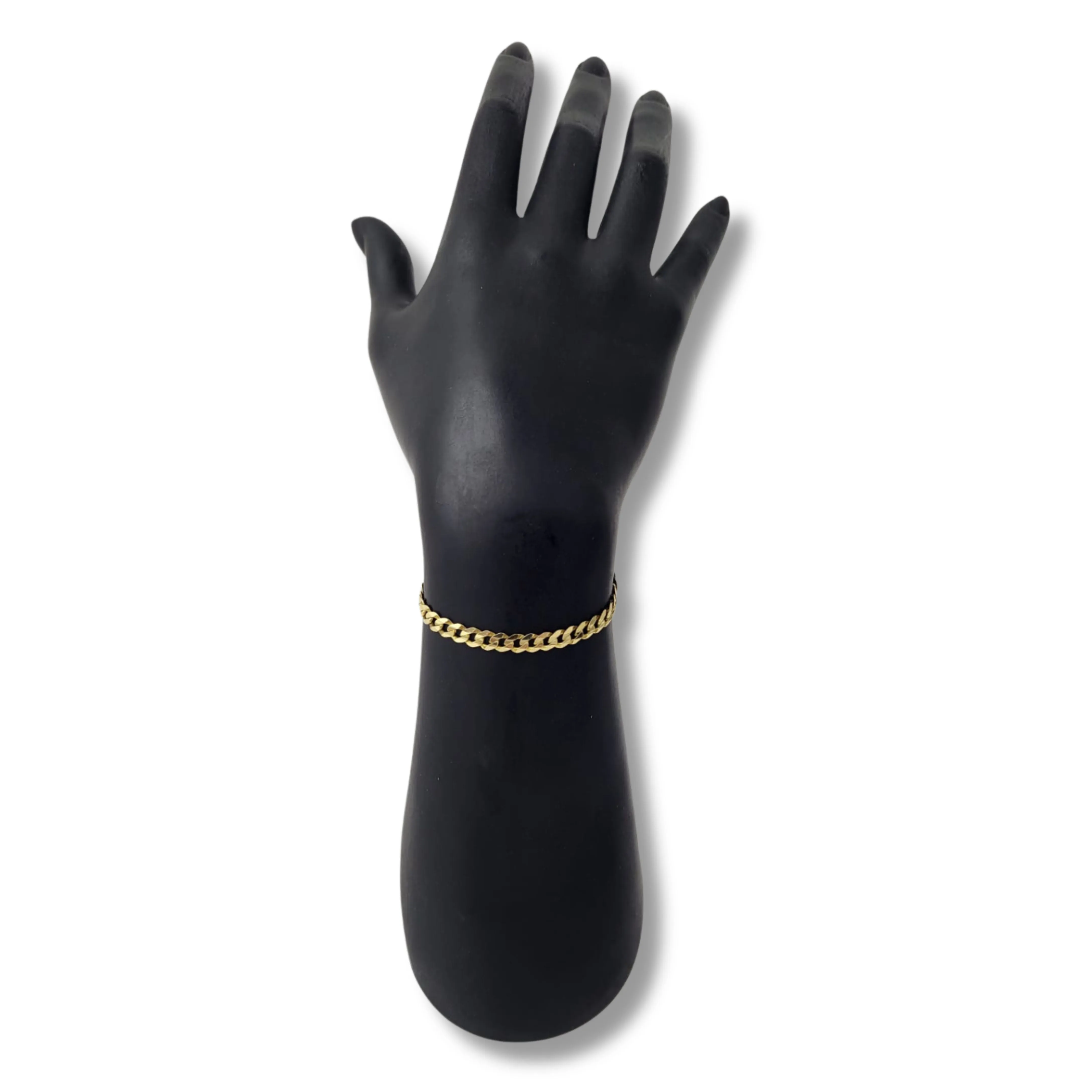14K Yellow Gold Cuban Link Curb Bracelet