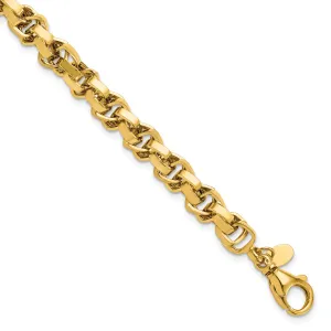 14k Yellow Gold Polished Link Bracelet