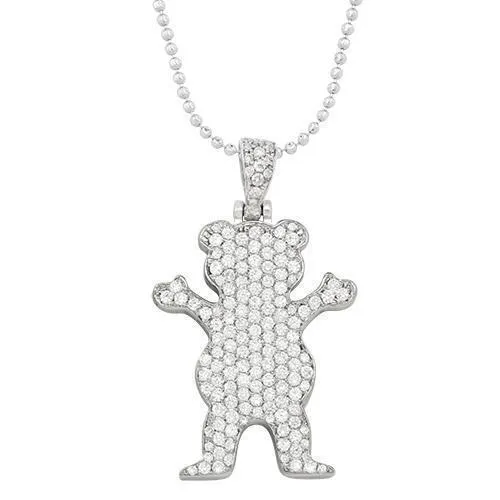 14k Yellow Gold Yellow Enhanced Diamond Bear Pendant 1.51 Ctw