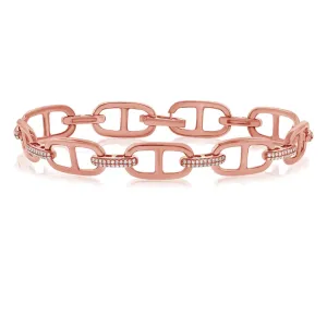 14KT Gold Diamond Brianna Link Bracelet