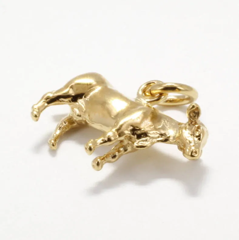 14kt Gold Vermeil Cow Charm