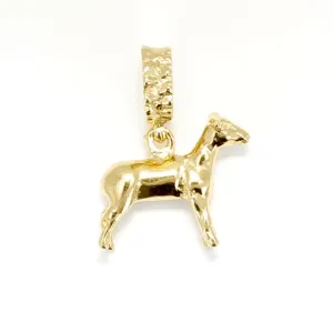 14kt Gold Vermeil Show Lamb Slide Charm