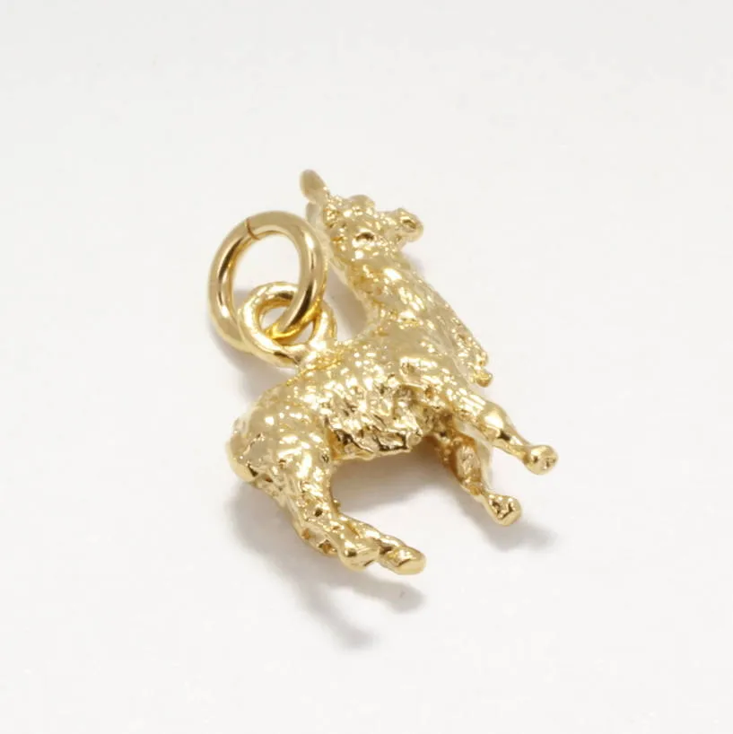 14kt. Gold Vermeil Suri Alpaca Charm