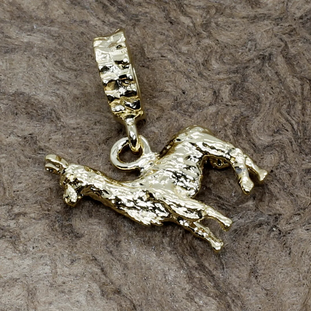 14kt Gold Vermeil Suri Alpaca Slide Charm