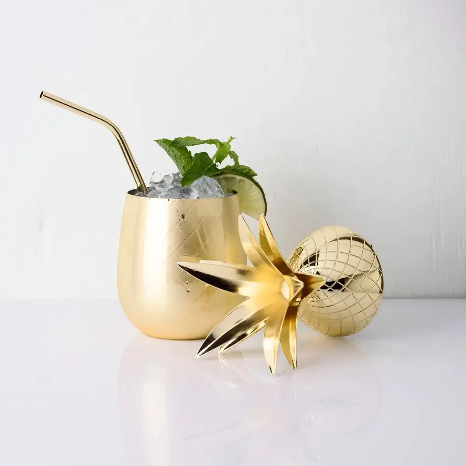 16oz Gold Pineapple Tumbler by Viski