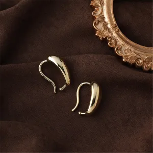 18K Gold-Plated Drop Huggie Earring
