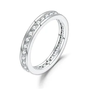 18k White Gold 2.0mm Diamond Channel Setting Eternity Ring