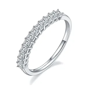 1ct Princess Cut Diamond Half Eternity Wedding Band