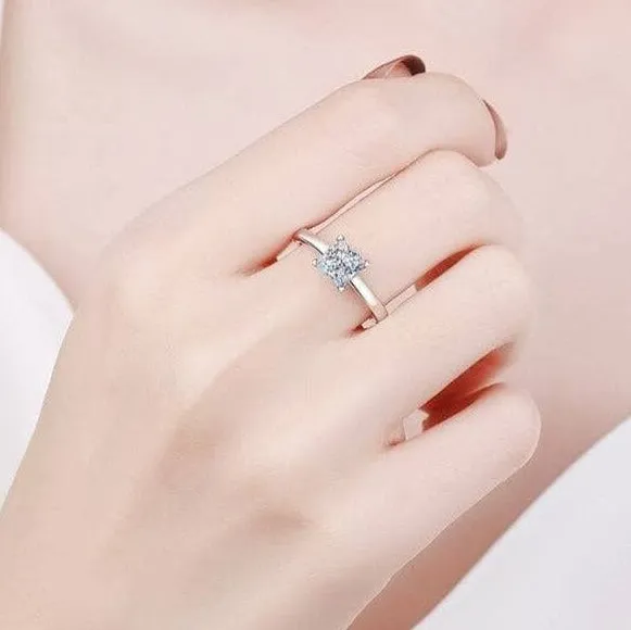 2 Carat Princess Cut Diamond Classic Engagement Ring