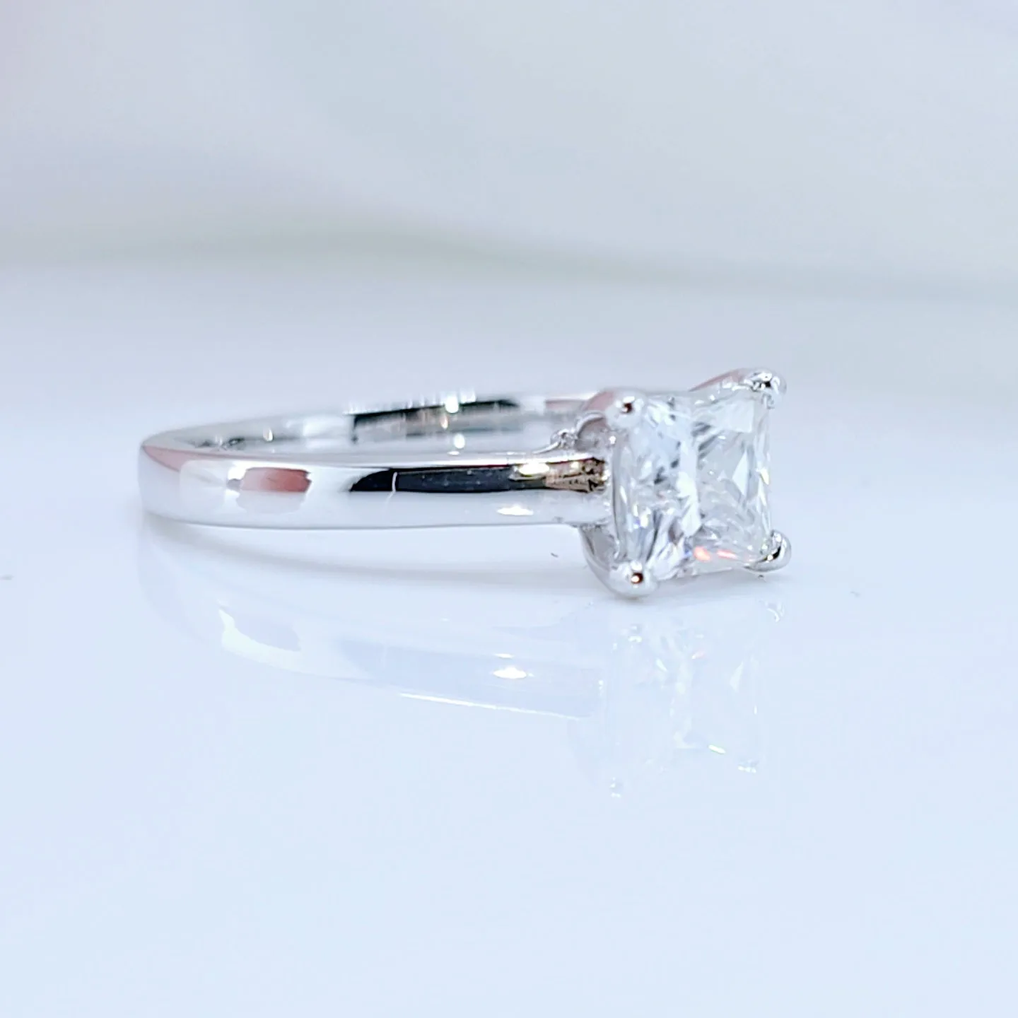 2 Carat Princess Cut Diamond Classic Engagement Ring
