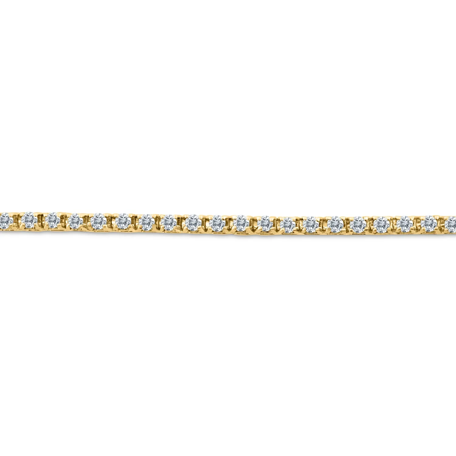 2.00ctw Natural Diamond Tennis Bracelet in 14k Yellow Gold (J-K, I1-I2)