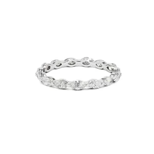 2.4mm Floating Marquise Diamond Ring