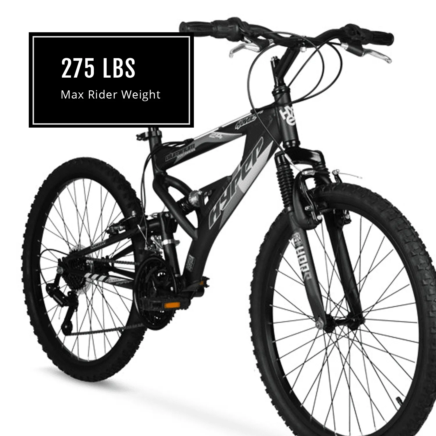 24" Men's Havoc Mountain Bike, Black