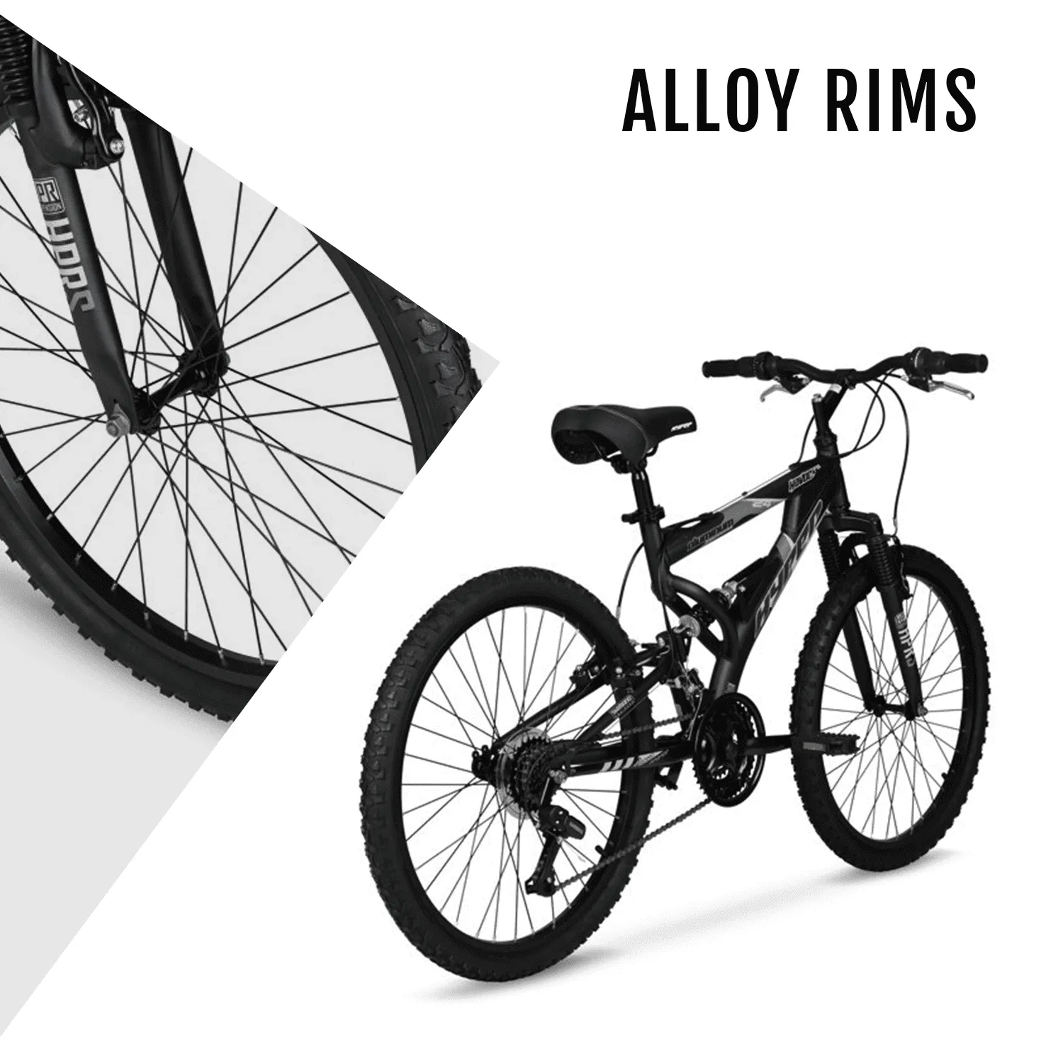 24" Men's Havoc Mountain Bike, Black
