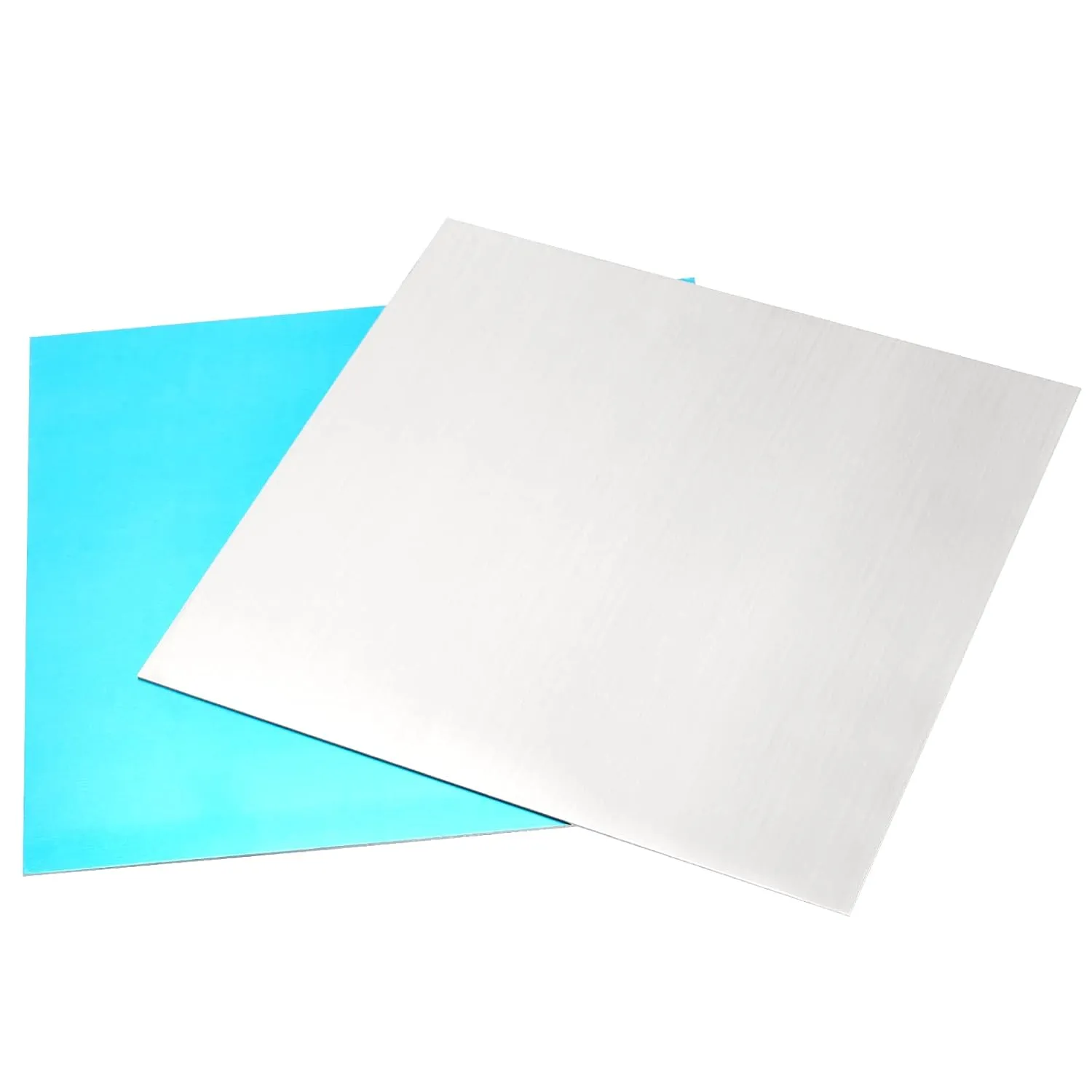 2PCS 12x12x1/16 inch Aluminum Sheet,6061 T6 Aluminum Plates with Protective Film