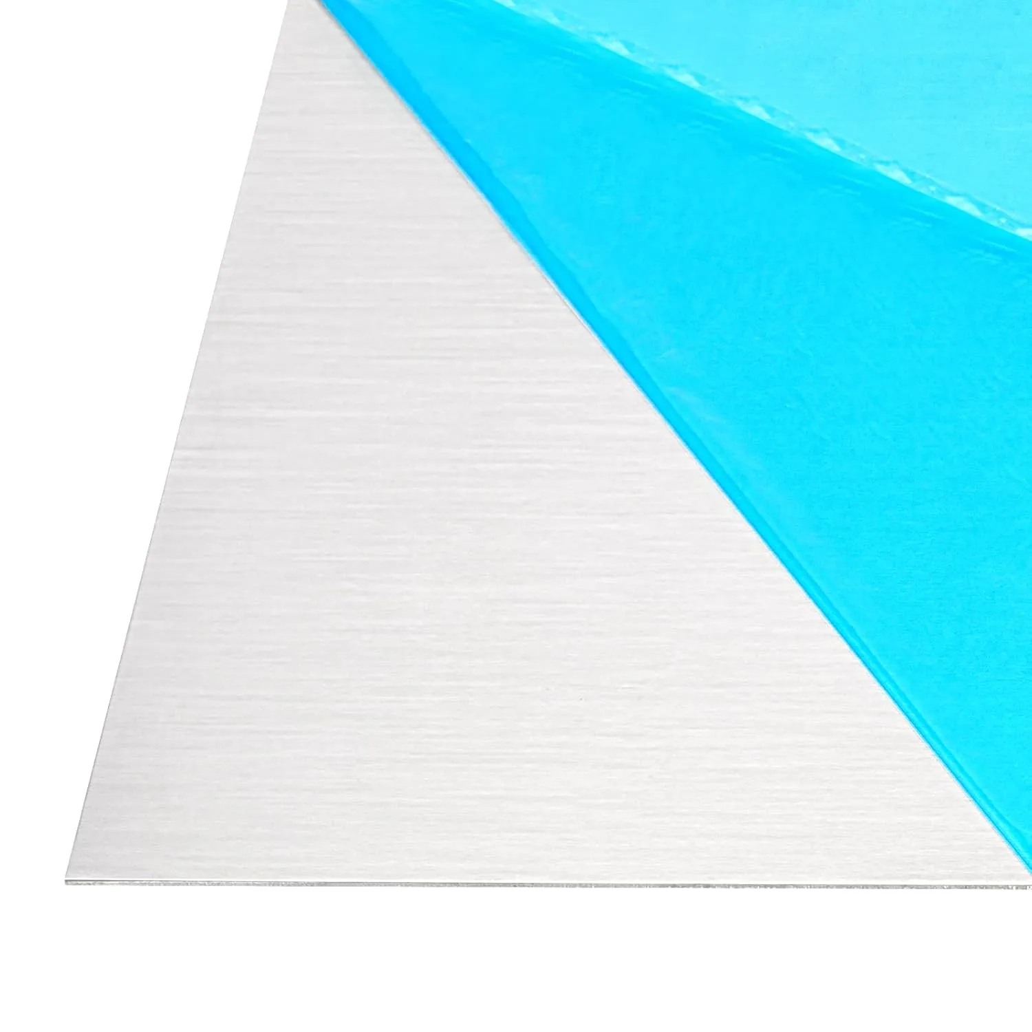 2PCS 12x12x1/16 inch Aluminum Sheet,6061 T6 Aluminum Plates with Protective Film