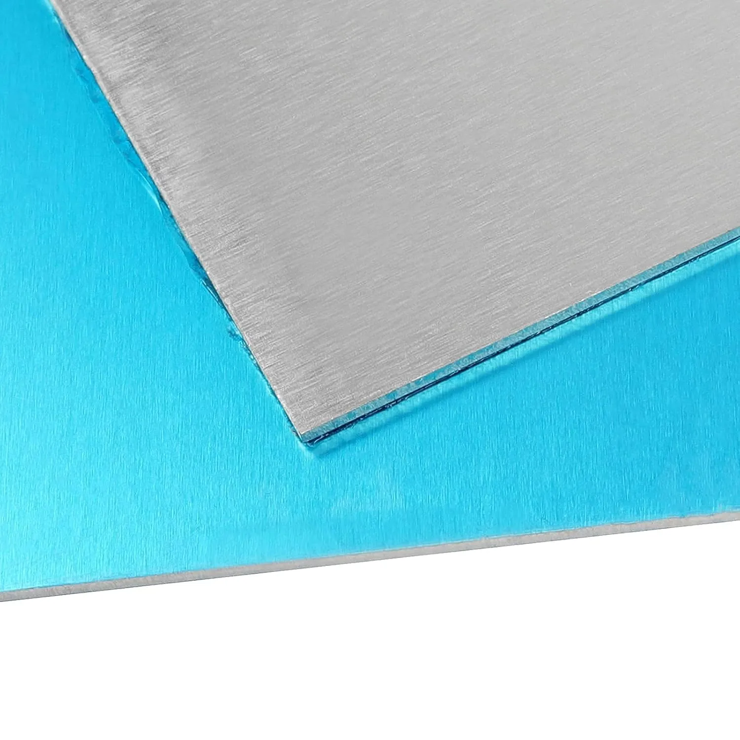 2PCS 12x12x1/16 inch Aluminum Sheet,6061 T6 Aluminum Plates with Protective Film