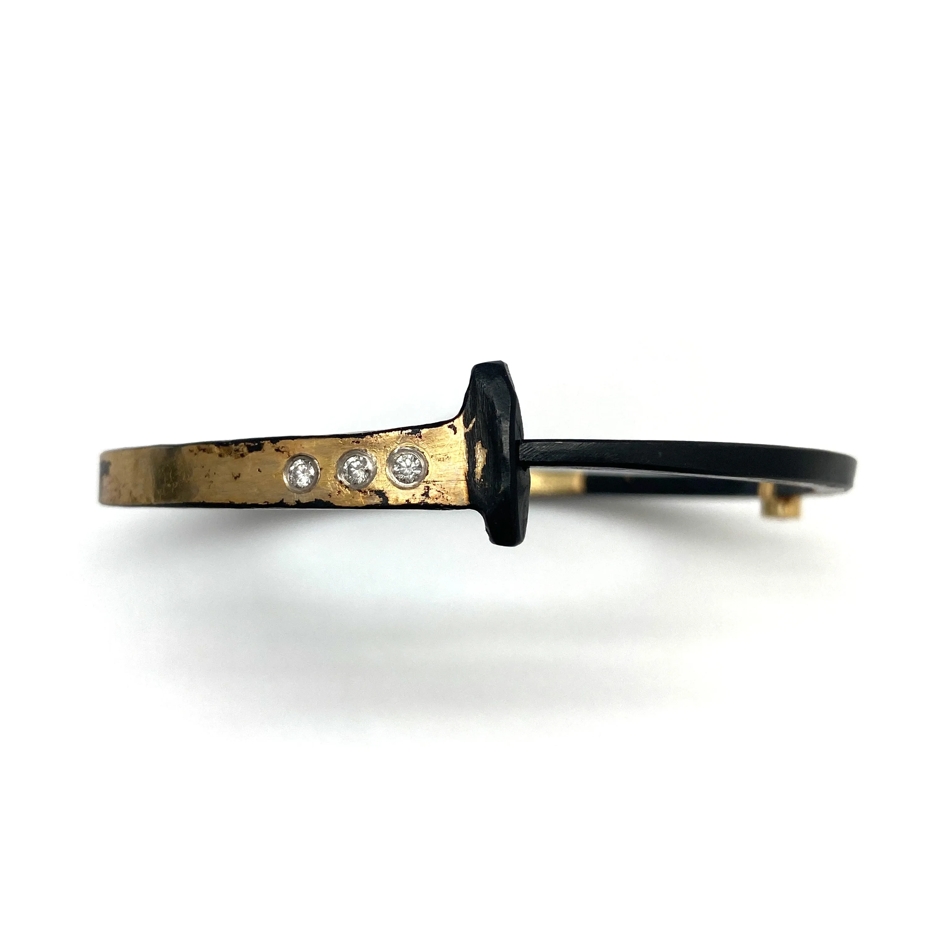 3 Stone Splash Nail Bracelet