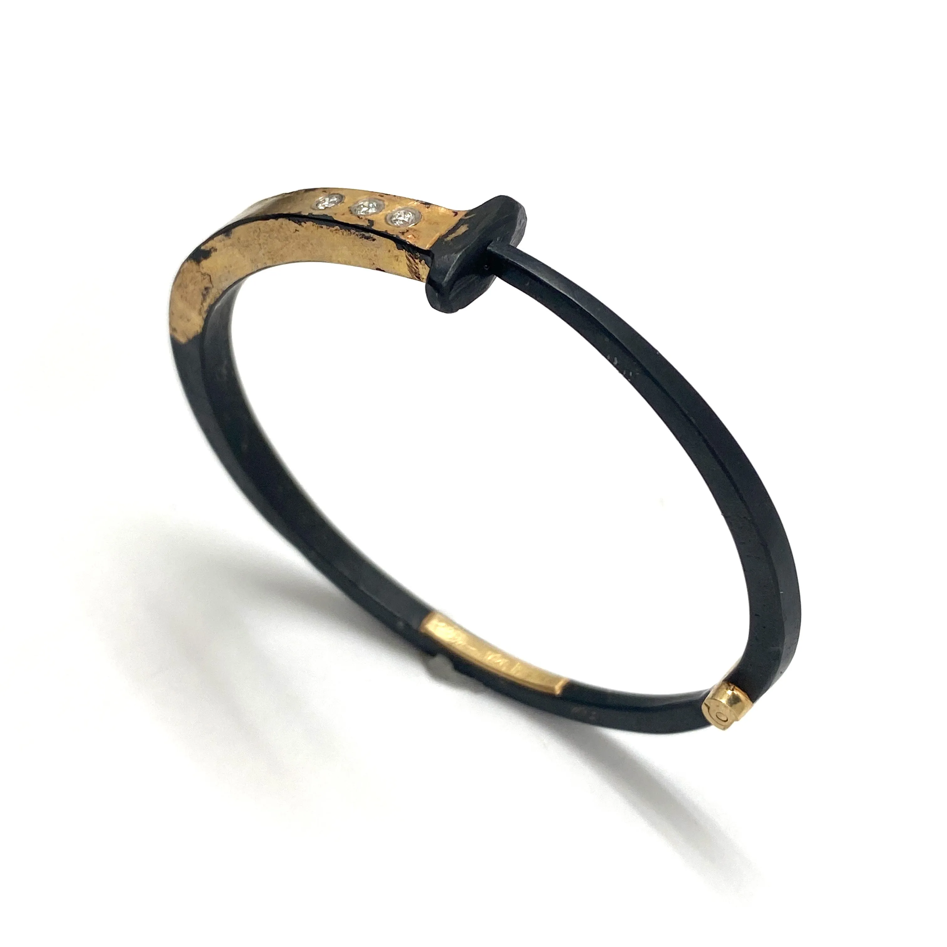 3 Stone Splash Nail Bracelet