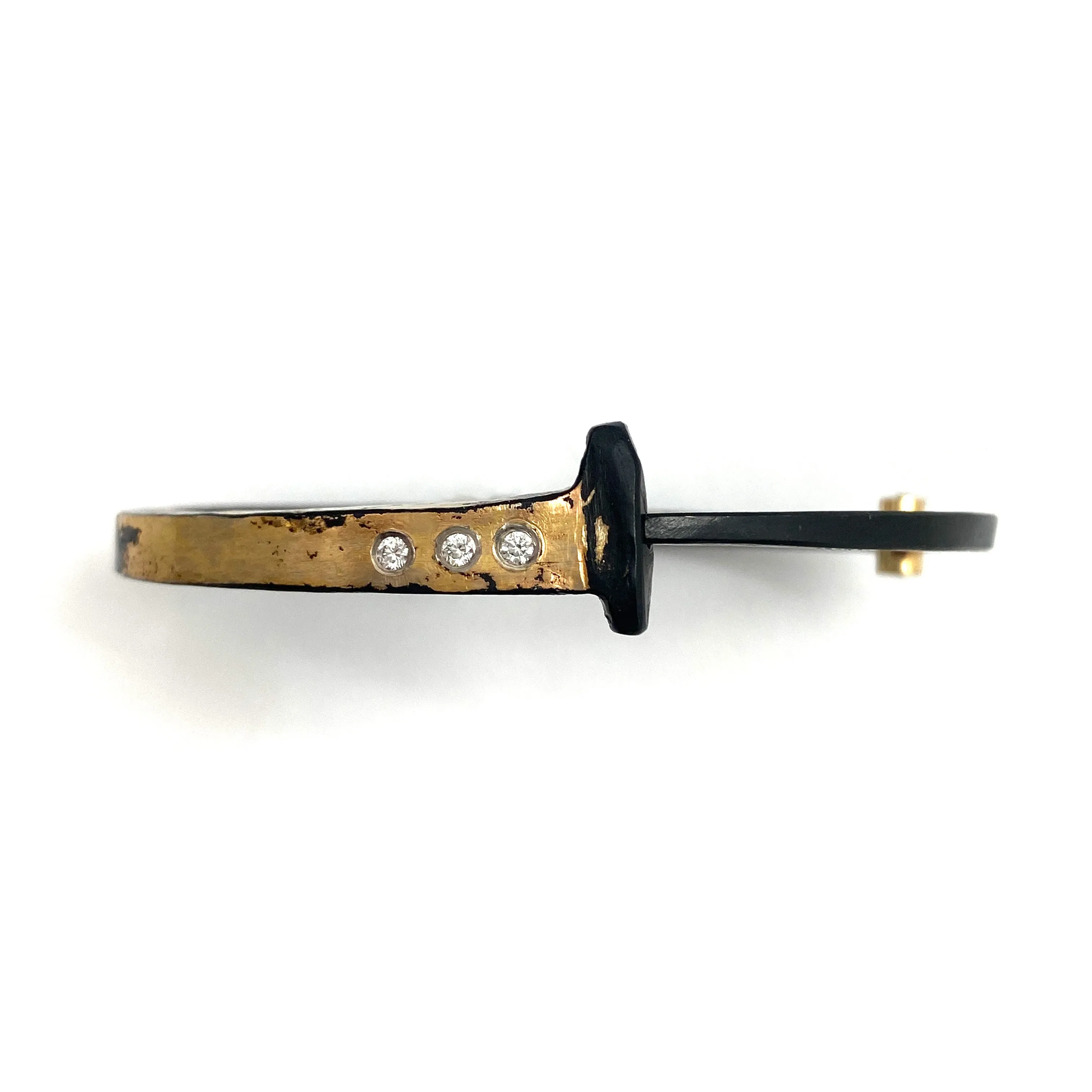 3 Stone Splash Nail Bracelet