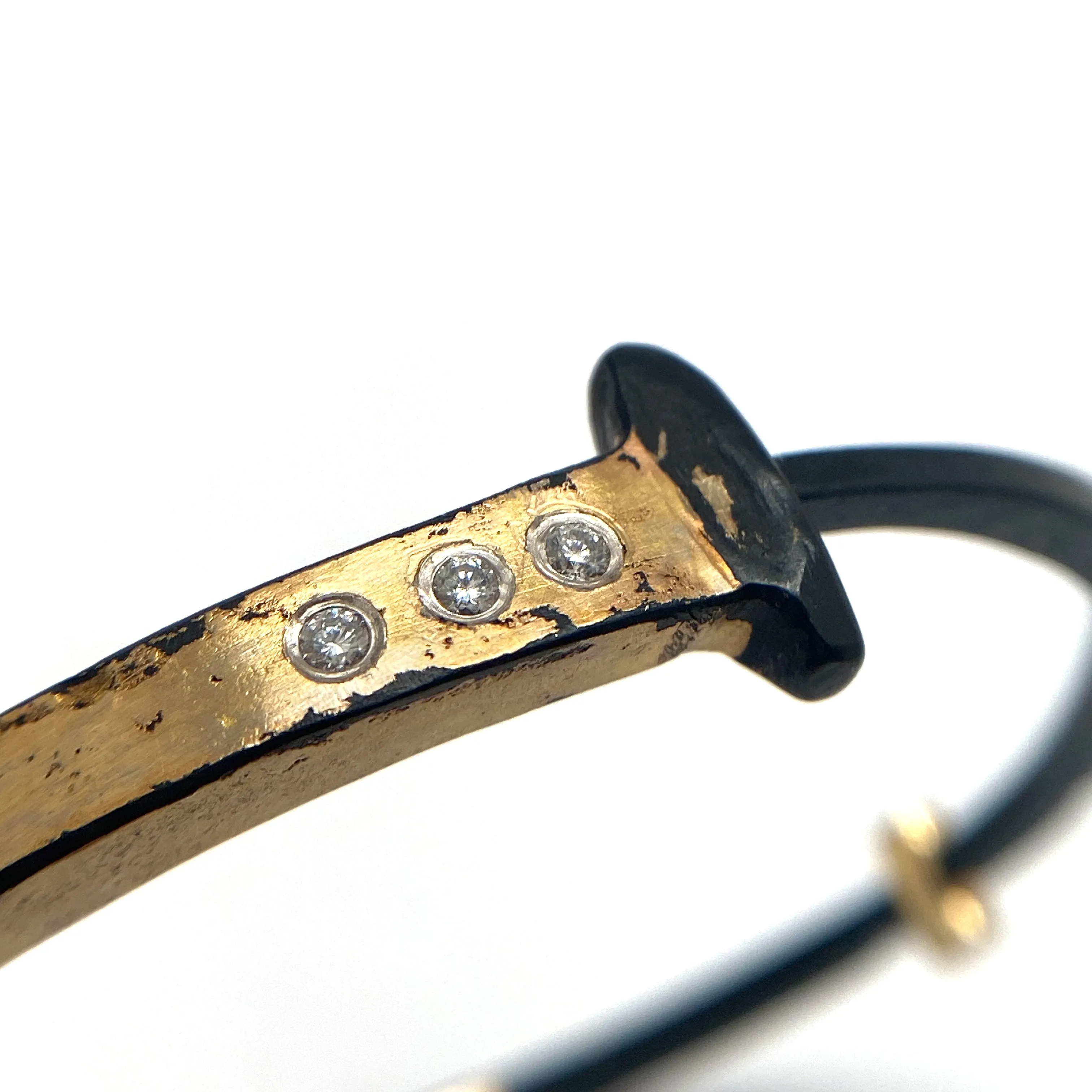3 Stone Splash Nail Bracelet