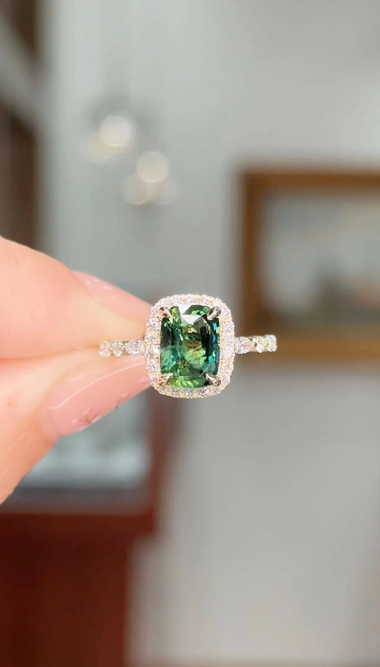 3.02ct Green Sapphire Emily