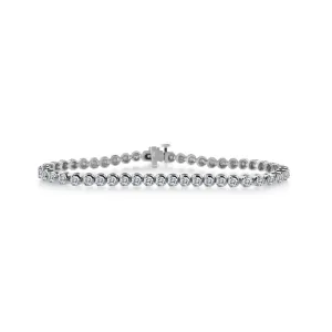 4.00 Carat TW Diamond Tennis Bracelet in 14k White Gold (J-K, I2-I3