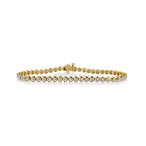 4.00 Carat TW Diamond Tennis Bracelet in 14k Yellow Gold (J-K, I2-I3)