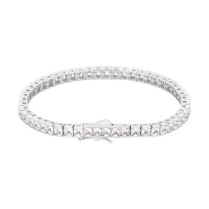 4mm CZ Diamond 14K Gold/White Gold Tennis Bracelet KRKC