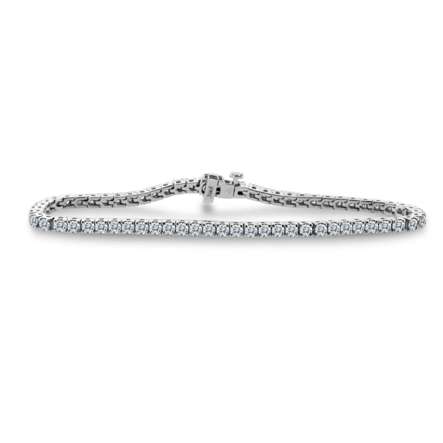 5.00ctw Natural Diamond Tennis Bracelet in 14k White Gold (J-K, I1-I2)