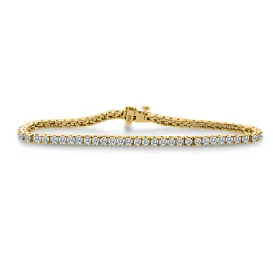 5.00ctw Natural Diamond Tennis Bracelet in 14k Yellow Gold (J-K, I1-I2)