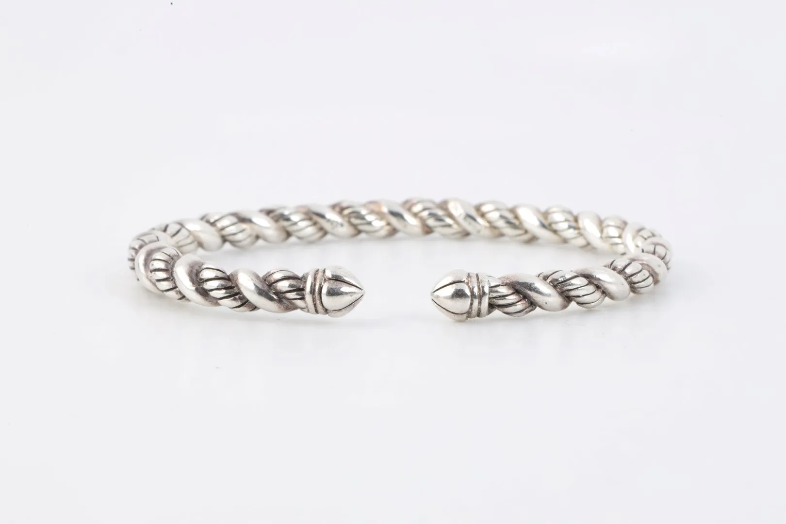 6.25" John Hardy 925 Silver Jai Twisted Cuff Bracelet (25.75g.)