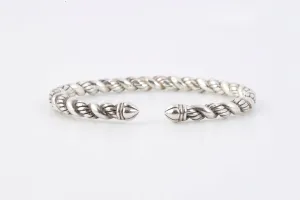 6.25" John Hardy 925 Silver Jai Twisted Cuff Bracelet (25.75g.)