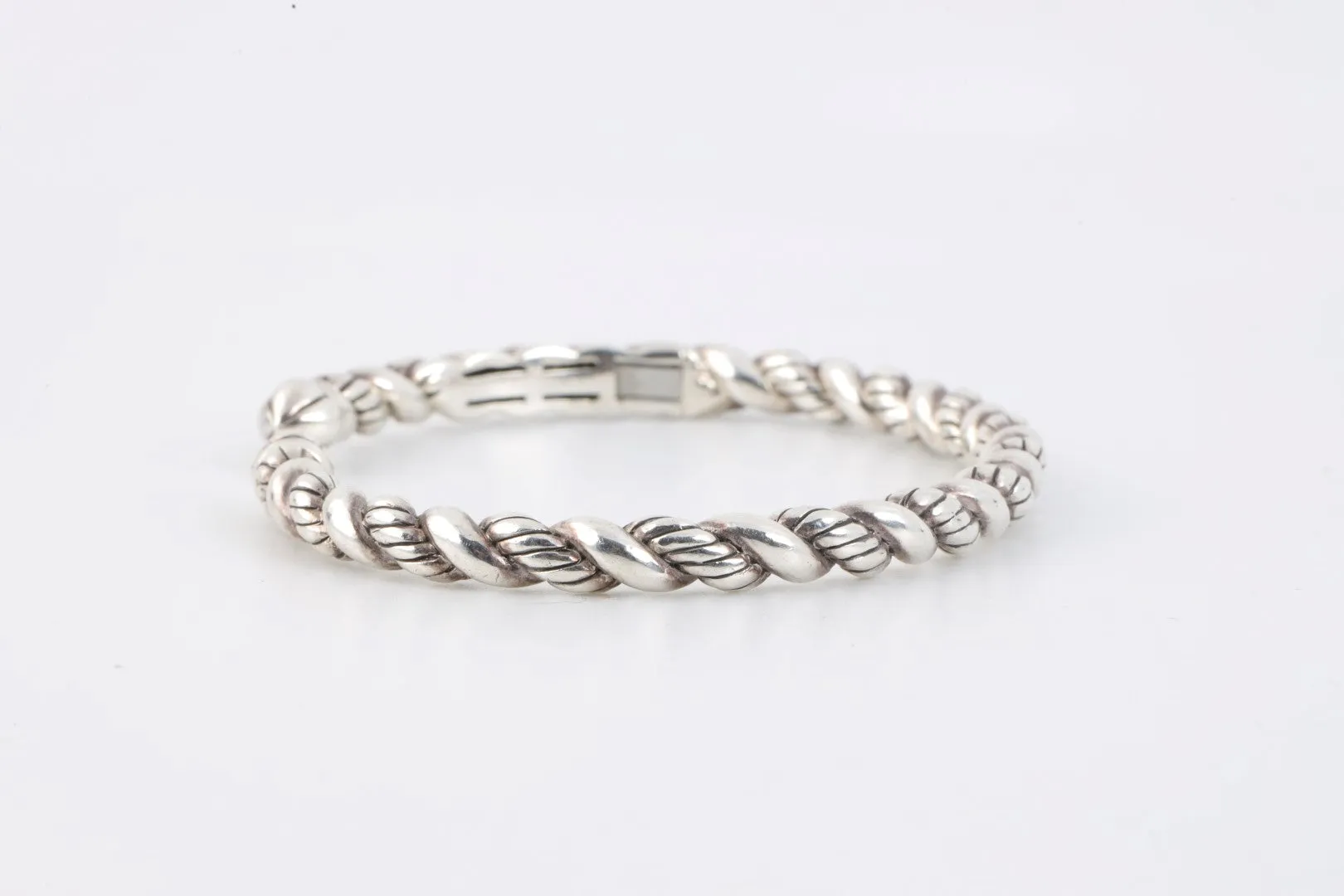 6.25" John Hardy 925 Silver Jai Twisted Cuff Bracelet (25.75g.)